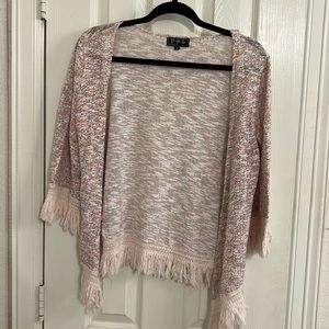 Colorful Sweater with Fringe Detail